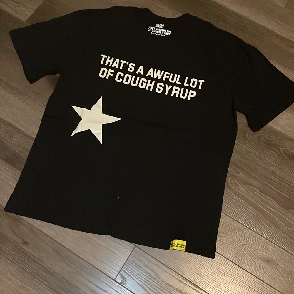 Awful lot of cough syrup Graphic Tee with Star Design